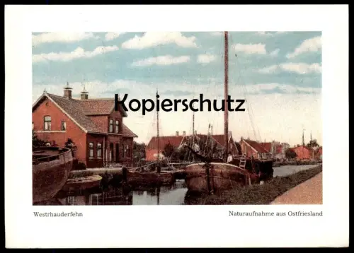 ÄLTERE REPRO POSTKARTE WESTRHAUDERFEHN NATURAUFNAHME AUS OSTFRIESLAND UM 1900 RHAUDERFEHN Ansichtskarte AK cpa postcard