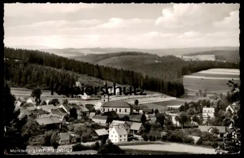 ÄLTERE POSTKARTE MARKTSCHORGAST FICHTELGEBIRGE PANORAMA TOTALANSICHT BAYERN Ansichtskarte cpa postcard