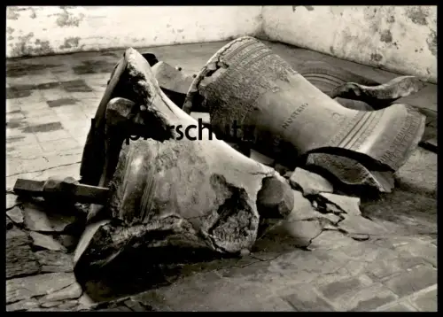 ÄLTERE POSTKARTE LÜBECK 1942 ZERSTÖRTE GLOCKEN cloche cloches bell bells clarine Glocke cpa postcard AK Ansichtskarte