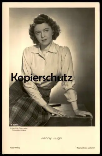 ALTE POSTKARTE JENNY JUGO FILM-SCHAUSPIELERIN ROSS VERLAG actress acteur Foto postcard cpa AK Ansichtskarte