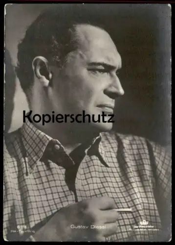 ALTE POSTKARTE GUSTAV DIESSL MIT ZIGARETTE SCHAUSPIELER Actor Acteur cinema Kino Film Tobis cpa postcard Ansichtskarte