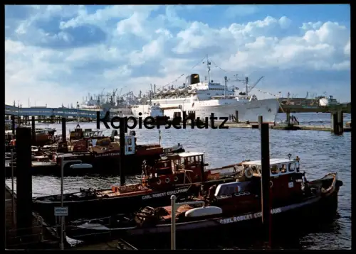 ÄLTERE POSTKARTE HAMBURG HAFEN CARL ROBERT ECKELMANN LOTSENBOOT ? DAMPFER Schiff Ansichtskarte AK cpa postcard