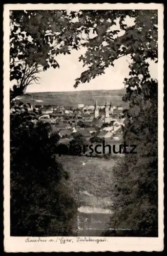 ALTE POSTKARTE KAADEN AN DER EGER KADAN SUDETENGAU SUDETEN STEMPEL NACHGEBÜHR Ansichtskarte AK cpa postcard