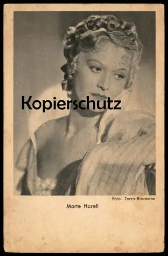 ALTE POSTKARTE MARTE HARELL FILM-SCHAUSPIELERIN FRISUR HAAR actress acteur Foto Ansichtskarte AK postcard cpa