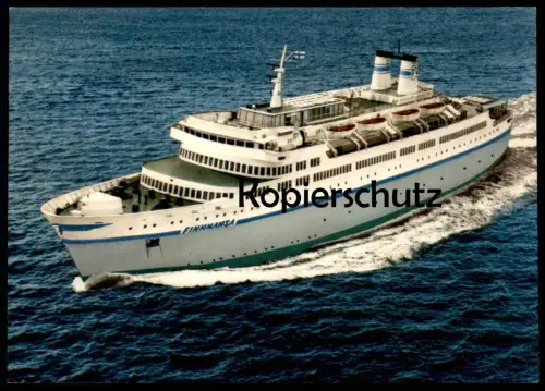 ÄLTERE POSTKARTE FINNHANSA FÄHRSCHIFF HELSINKI LÜBECK FÄHRE ferry Schiff Motorschiff ship bateau Ansichtskarte postcard