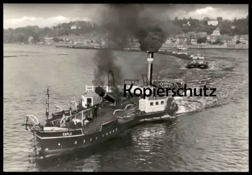 ÄLTERE POSTKARTE DAMPFSCHIFF FRACHTSCHIFF ELBSCHIFFAHRTSMUSEUM Dampfer Schiff ship bateau postcard cpa Ansichtskarte AK