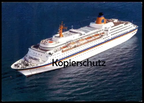 ÄLTERE POSTKARTE DIE NEUE MS EUROPA KREUZFAHRTSCHIFF HAPAG LLOYD Schiff Motorschiff ship bateau Ansichtskarte postcard