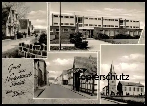 ALTE POSTKARTE GRUSS AUS NIEDERKASSEL RHEIDT AM RHEIN Ansichtskarte AK cpa postcard