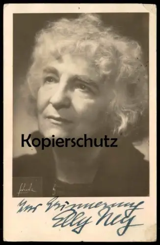 ALTE POSTKARTE ELLY NEY ORIGINAL AUTOGRAMM ZUR ERINNERUNG PIANISTIN MUSIKERIN Autogrammkarte autographe Ansichtskarte AK