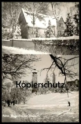 ALTE POSTKARTE ALTES BOGENHAUSER KIRCHERL KIRCHE BOGENHAUSEN MÜNCHEN SCHNEE WINTER Ansichtskarte AK cpa postcard