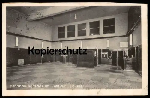 ALTE POSTKARTE GALLSPACH BEHANDLUNSSAAL IM INSTITUT ZEILEIS Gesundheitszentrum Valentin Z. Ansichtskarte postcard cpa