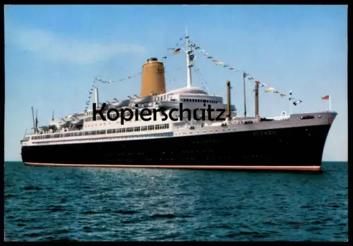 ÄLTERE POSTKARTE VIERSCHRAUBEN-TS BREMEN DAMPFER HAPAG LLYOD FÄHRE steam boat Ansichtskarte postcard cpa AK