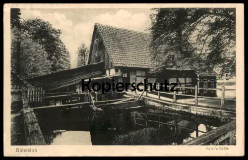 ALTE POSTKARTE GÜTERSLOH MEIER'S MÜHLE Wassermühle mill moulin Ansichtskarte AK postcard cpa
