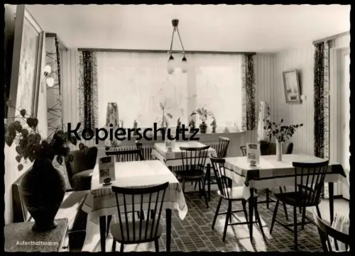 ÄLTERE POSTKARTE OBERSTDORF HAUS CHRISTA MARIA AUFENTHALTSRAUM GERBERSTRASSE 12 ALLGÄU AK Ansichtskarte cpa postcard