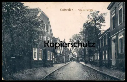 ALTE POSTKARTE GÜTERSLOH MÜNSTERSTRASSE Ansichtskarte AK postcard cpa