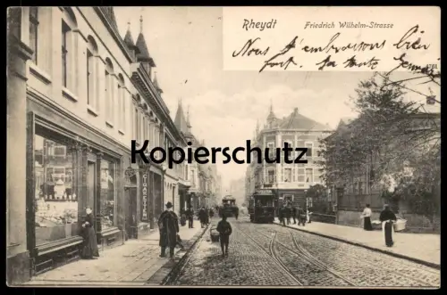 ALTE POSTKARTE RHEYDT FRIEDRICH WILHELM-STRASSE CIGARETTEN GESCHÄFT MÖNCHENGLADBACH Ansichtskarte AK postcard cpa