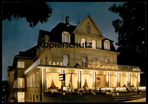 ÄLTERE POSTKARTE BAD WILDUNGEN HOTEL UND CAFÉ SCHWARZE RESTAURANT HESSENSTUBEN KARL GALLIAT Ansichtskarte cpa postcard