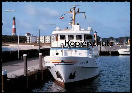 ÄLTERE POSTKARTE M.S. ADLER VI HÖRNUM SYLT PASSAGIERSCHIFF FÄHRSCHIFF FÄHRE ferry Schiff Motorschiff ship cpa postcard