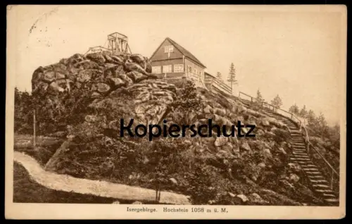 ALTE POSTKARTE ISERGEBIRGE HOCHSTEIN Szklarska Poręba Szklarska Poręba Polska Polen Poland Ansichtskarte AK cpa postcard