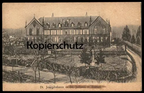 ALTE POSTKARTE KLOSTER ST. JOHANN VON BASSEL JOSEPHSHAUS SAINT JEAN DE BASSEL BEI FÉNÉTRANGE Ansichtskarte cpa postcard
