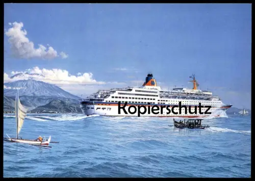 ÄLTERE POSTKARTE MS NEUE EUROPA KREUZFAHRTSCHIFF HAPAG LLOYD AG Schiff Motorschiff ship bateau Ansichtskarte AK postcard