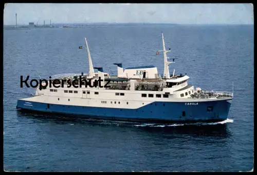 ÄLTERE POSTKARTE M/S CAROLA 1964 HÄLSINGBORG - HELSINGOR DANMARK SVERIGE FÄHRE FÄHRSCHIFF Schiff ferry ship postcard cpa