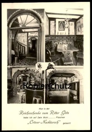 ÄLTERE POSTKARTE CRÖV REICHSSCHENKE RITTER GÖTZ TELEFON TRABEN-TRARBACH KRÖV Ansichtskarte AK cpa postcard