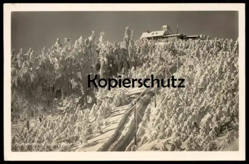 ALTE POSTKARTE HOCHSTEINBAUDE MIT RODELBAHN IM ISERGEBIRGE Szklarska Poreba Königshain Baude Schlesien cpa postcard AK