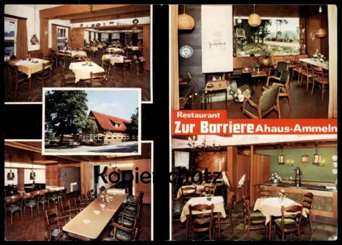 ÄLTERE KARTE AHAUS AMMELN RESTAURANT ZUR BARRIERE BESITZER HERMANN ENNING AN DER B474 DIEBELS BIER Karte Rheine Borken