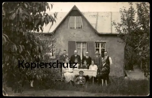 ALTE POSTKARTE HAUS VILLA FAMILIE OTTO SCHARFF PERSONEN ARCHITEKTUR Landau ? München ? Porträt Papst Julius postcard cpa