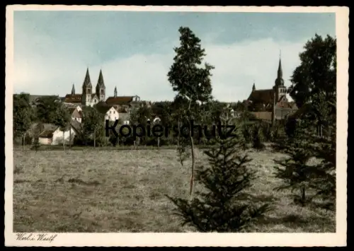 ALTE POSTKARTE WERL IN WESTFALEN PANORAMA Ansichtskarte postcard cpa AK
