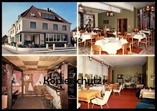 ÄLTERE POSTKARTE BAD ROTHENFELDE HAUS SABLOTNY INHABER H. SABLOTNY SPIERINGSTRASSE 14 DROSSELWEG BAR TV postcard AK cpa