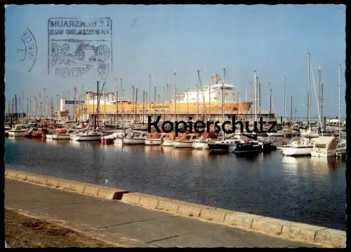 ÄLTERE POSTKARTE M.S. BORE SUN RO-RO ANLAGE CUXHAVEN Roll on Roll off Schiff Motorschiff ship postcard cpa Ansichtskarte