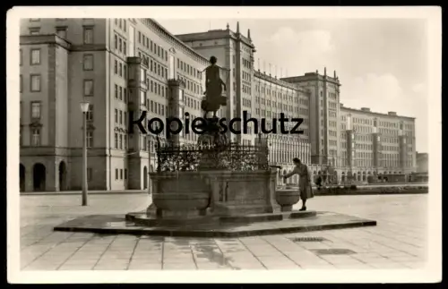 ALTE POSTKARTE MESSESTADT LEIPZIG WOHNUNGSNEUBAUTEN AM ROSSPLATZ MIT MÄGDEBRUNNEN BLITZ-VERLAG Ansichtskarte AK postcard