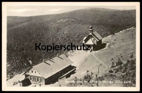 ALTE POSTKARTE HEIDEBRÜNEL IM ALTVATERGEBIRGE HEIDEBRÜNNEL Heidebrünnl Altvater Vresová studánka Wiesenberg postcard cpa
