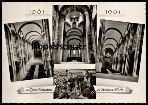 ÄLTERE POSTKARTE SPEYER 900 JAHRE KAISERDOM ZU SPEYER AM RHEIN 1061 - 1961 Dom Kirche Ansichtskarte AK cpa postcard