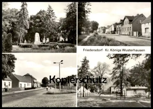 ÄLTERE POSTKARTE FRIEDERSDORF KREIS KÖNIGS WUSTERHAUSEN Heidesee Königswusterhausen KWH Ansichtskarte