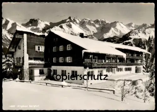 ÄLTERE POSTKARTE ALLGÄUER BERGHOF MIT ALPE ECK HÖRNERGEBIET SONTHOFEN BAYERN ALLGÄU Alp Ansichtskarte AK cpa postcard