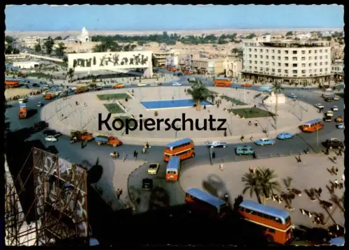 ÄLTERE POSTKARTE BAGHDAD TAHRIR SQUARE Platz La Place Bagdad Irak Iraq cpa postcard AK Ansichtskarte