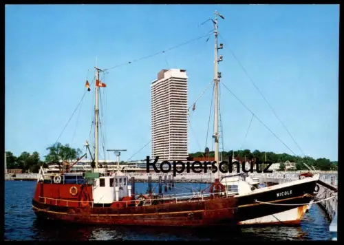 ÄLTERE POSTKARTE TRAVEMÜNDE SCHIFF NICOLE KUTTER FISCHERBOOT fishing ship bateau Ansichtskarte AK postcard cpa