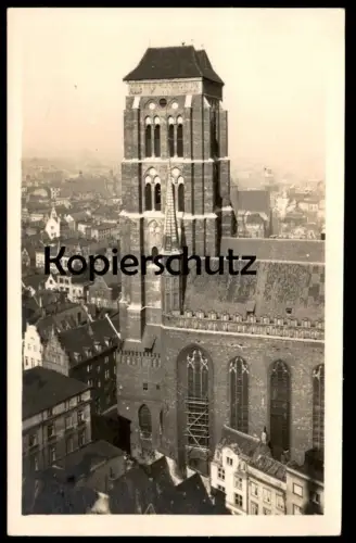 ALTE POSTKARTE DANZIG ST. MARIEN MARIENKIRCHE Kirche Gdansk Ansichtskarte AK cpa postcard