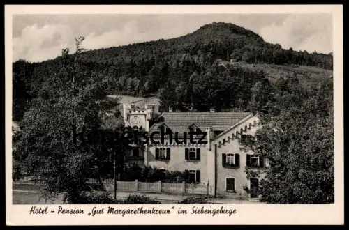 ALTE POSTKARTE ITTENBACH KÖNIGSWINTER HOTEL PENSION MARGARETHENKREUZ IM SIEBENGEBIRGE ÖLBERG Ansichtskarte cpa postcard
