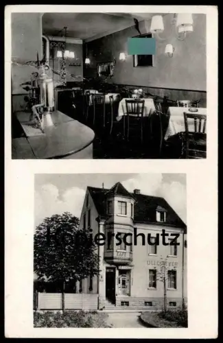 ALTE POSTKARTE ST. INGBERT CAFÉ ULLEMEYER PORTRÄT AxxLF HxxxER 1944 SAAR SAARGEBIET Ansichtskarte postcard