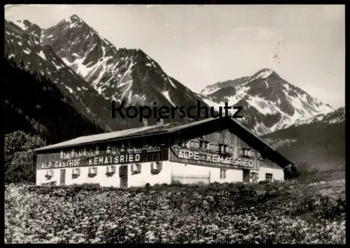 ÄLTERE POSTKARTE ALPGASTHOF KEMATSRIED GASTHOF OBERJOCH IM HOCHALLGÄU Hindelang Ansichtskarte AK cpa postcard