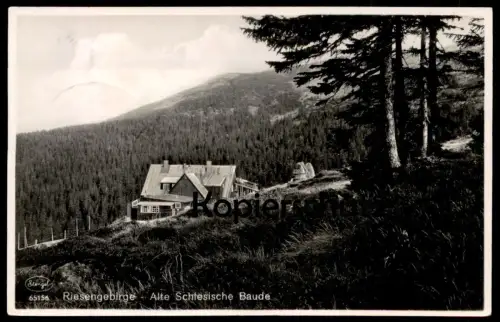ALTE POSTKARTE RIESENGEBIRGE ALTE SCHLESISCHE BAUDE OBER-SCHREIBERHAU Karkonosze Krkonose Ansichtskarte AK cpa postcard