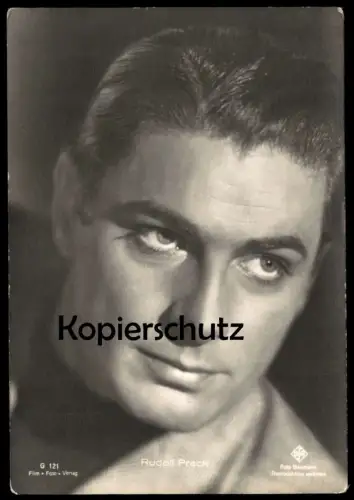 ALTE POSTKARTE RUDOLF PRACK FILM-SCHAUSPIELER FILM FOTO VERLAG UFA actor acteur Ansichtskarte AK postcard