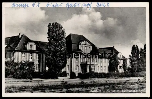 ÄLTERE POSTKARTE STASSFURT INSTITUT FÜR LEHRERBILDUNG Ansichtskarte AK cpa postcard