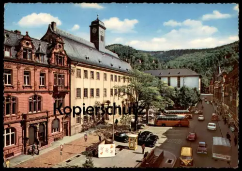 ÄLTERE POSTKARTE HEIDELBERG ALTE UND NEUE UNIVERSITÄT AUTOS KARMANN GHIA ? VW BULLI LKW HOFMANN TELEFONZELLE TAXI AK cpa