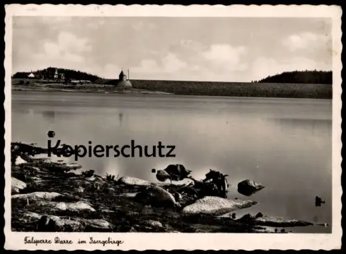 ALTE POSTKARTE TALSPERRE DARRE IM ISERGEBIRGE 1940 SCHWARZE DESSE DESNA SUDETEN DARRETALSPERRE cpa postcard AK