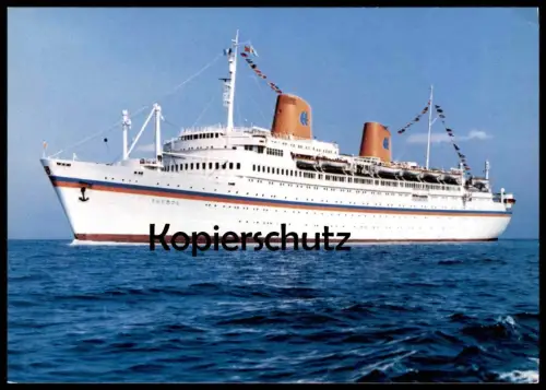 ÄLTERE POSTKARTE MS EUROPA KREUZFAHRTSCHIFF DAMPFER HAPAG LLOYD AG Schiff ship postcard AK Ansichtskarte